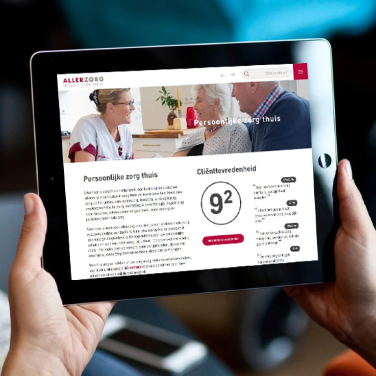 Vernieuwde website voor Allerzorg